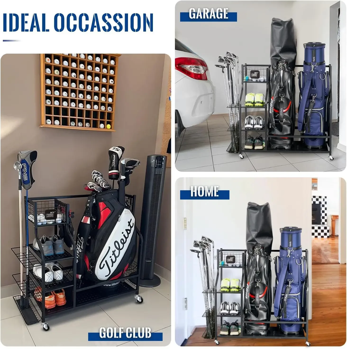 Organizador de Garagem para Eq - Golf Equipment Organizer For Garage avaliação e preço