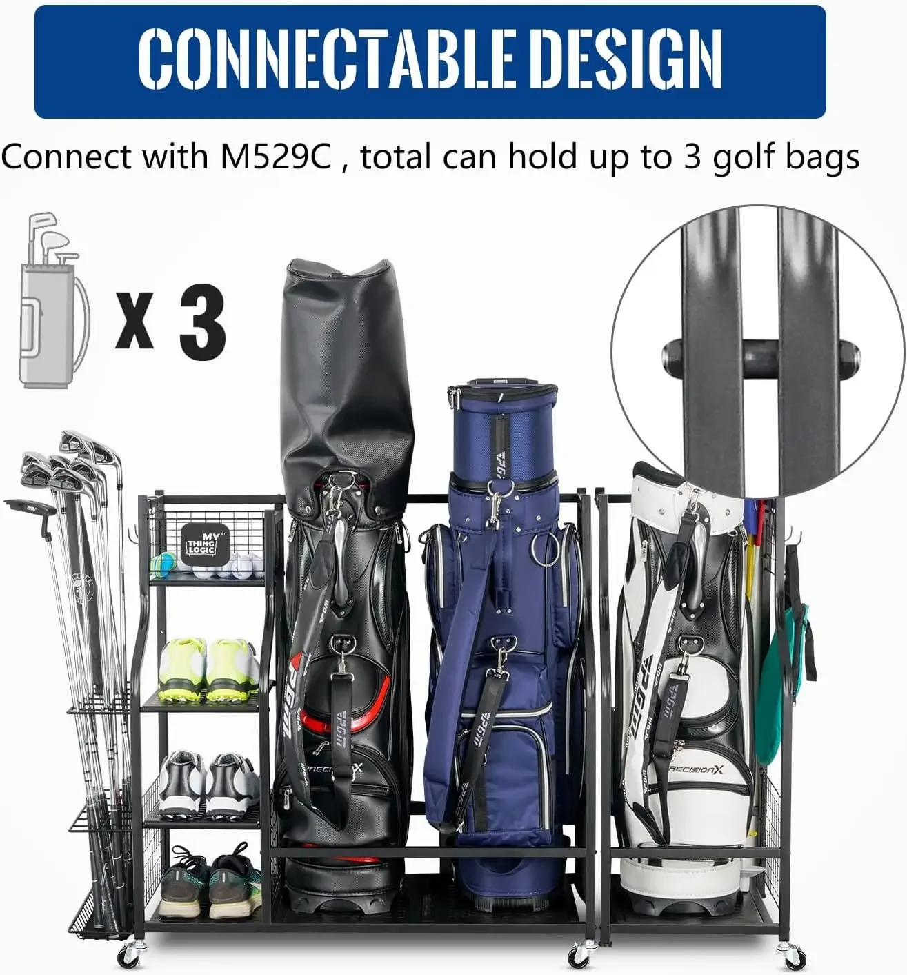 Organizador de Garagem para Eq - Golf Equipment Organizer For Garage avaliação e preço