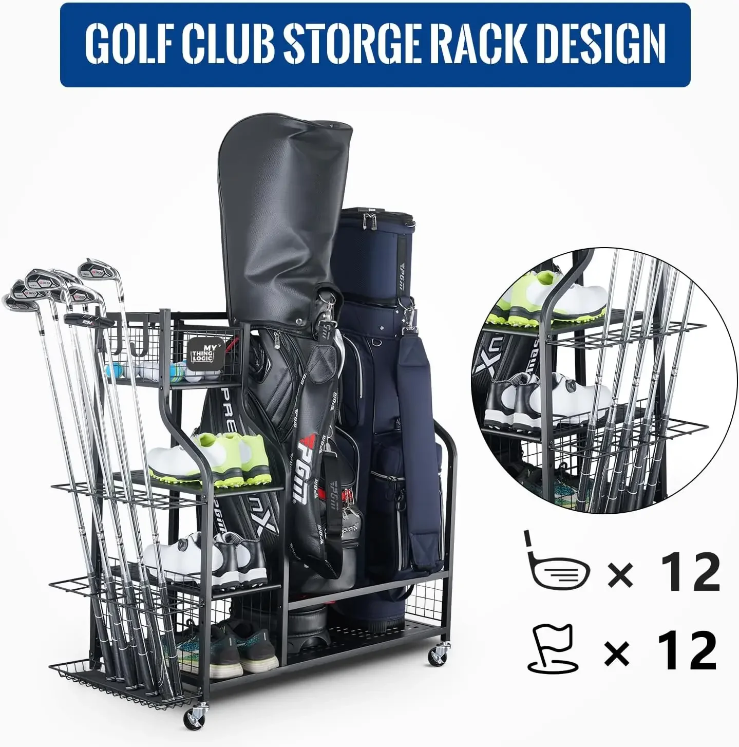 Organizador de Garagem para Eq - Golf Equipment Organizer For Garage avaliação e preço