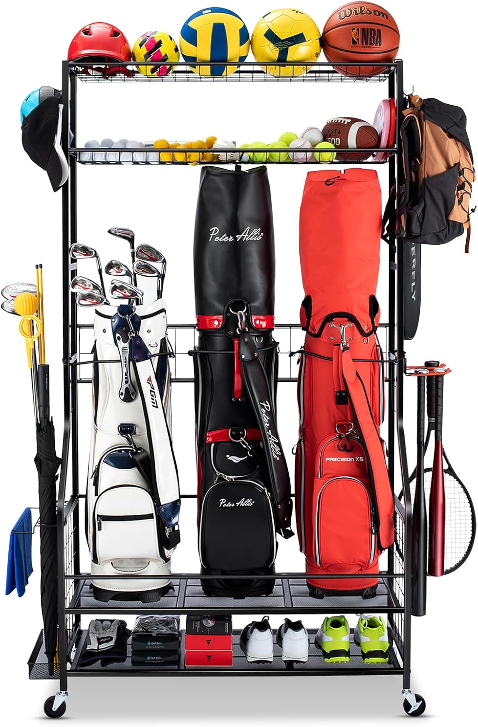 Suporte Organizador de Bolsas  - Golf Equipment Organizer For Garage avaliação e preço